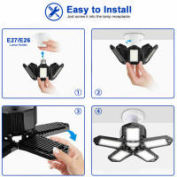Lámpara De Techo LED Deformable 150W Para Garage 15000LM 6500K Base E27/E26 Iluminación Para Basements Almacén Y Workshop - details 11