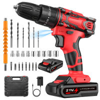 3 in 1 Cordless Impact Drill Brushed Electric Screwdriver  Electric Hammer Drill Mini Wireless Hand Drill Lithium-Ion Battery Power Tools Perfect For Gifts - details 10