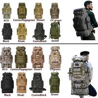 Mochila Táctica De Escalada 80L/100L Para Montañismo Senderismo Camping Viajes Unisex Colores Variados Con Cubierta De Lluvia - details 2