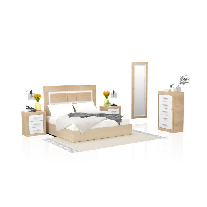 Duehome Conjunto Dormitorio Kira 5C | Diseño Elegante y Moderno