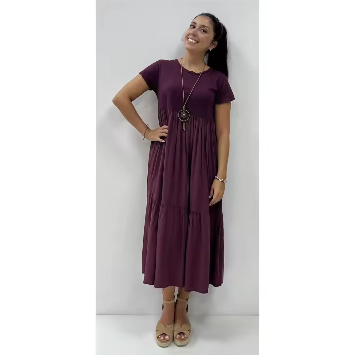 Vestido Janeth Beenjena - 1