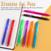 8pcs Rotulador De Gel Erasable 0.7mm Multicolor Para Dibujo Y Escritura Suministros Escolares Y De Oficina Material Plástico - details 2