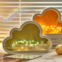 Lámpara De Noche En Forma De Tulipán DIY Nube Espejo Decoración Para Habitación De Niña Marco De Fotos Luz De Lectura Para Cama Regalos De Navidad - details 6