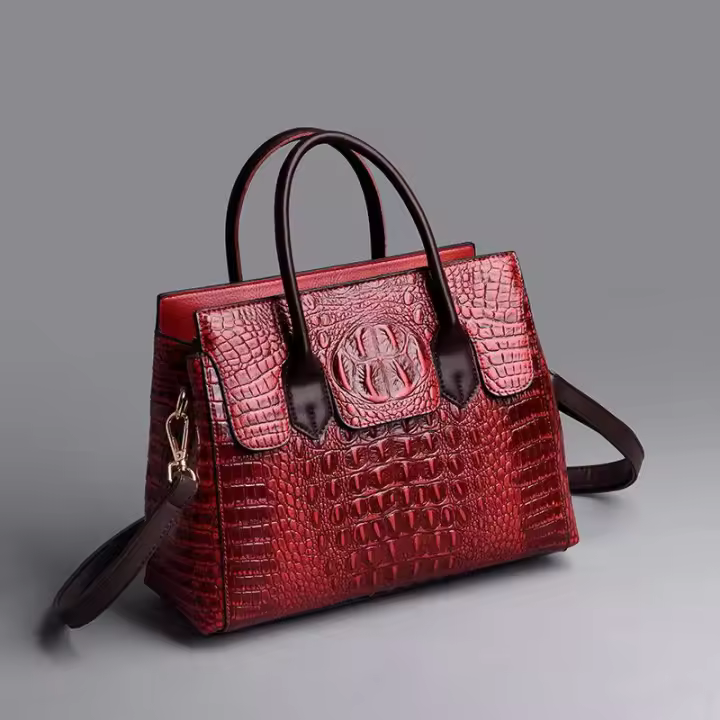 Bolsos de Piel de Cocodrilo para Mujer, bolsos de Hombre Typo - 1