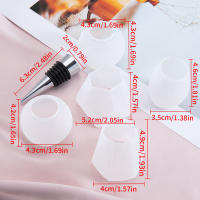 5pcs/Molde De Silicona Para Botella De Vino Tapa De Resina Forma Geométrica Esférica Espéculo Cristal Epoxy Herramientas De Casting - details 4