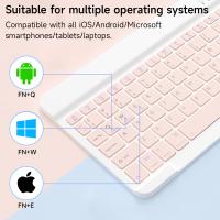 Teclado Inalámbrico Bluetooth Para Tablet iOS Android Windows Teclado Para Xiaomi Huawei Samsung Soporte Multilenguaje Español Inglés Francés Árabe Hebreo - details 7