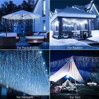 Luces De Cadena De Hielo LED Solar 3.5M Impermeables Para Decoración De Bodas Y Fiestas En Jardín Y Hogar Luces De Navidad Exteriores - details 13