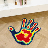 Carpetas De Palma Hechas a Mano Alfombra Tejida En Plush Suave Y Fluffy Múltiples Colores Decoración Para El Hogar Sala De Estar Dormitorio Estilo Aesthetic - details 3
