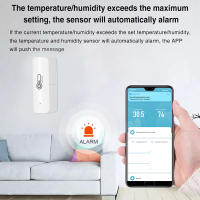 Sensor De Temperatura Y Humedad WiFi Tuya Para Interior Monitor Inteligente Con App De Vida Smart Life Compatible Con Alexa Google Batería Incluida - details 7