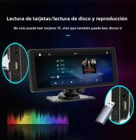 BQCC Reproductor Multimedia Portátil Para Coche 10.26 Pulgadas Pantalla IPS Car DVR Con Carplay Sin Cable Android Auto BT USB TF AUX Stereo Inteligente - details 7