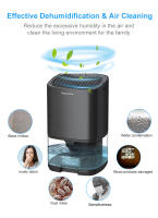 Deshumidificador Portátil BALASHOV Para Hogar Y Oficina Secador De Aire Mudo Absorbedor De Humedad Para Dormitorio Y Cocina Con Enchufe EU/US - details 7