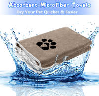 Toalla Para Mascotas De Microfibra Alta Absorción Secado Rápido Herramienta De Limpieza Para Perros Y Gatos Ropa De Baño De Peluquería - details 1