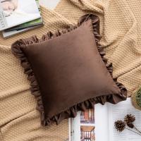 Funda de cojín con volantes para sofá, cojín de encaje de terciopelo holandés - details 18