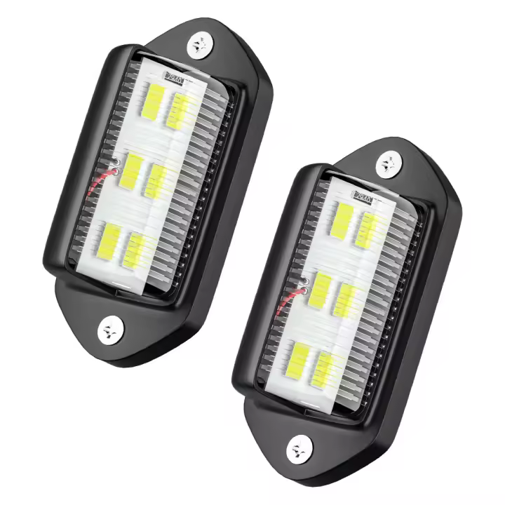 Luz de Matrícula de carro de 6 LED, Luz trasera para remolque de Automóvil, carro, pasaje, Luz lateral de 12-24 V (6 piezas) SSIT - 1
