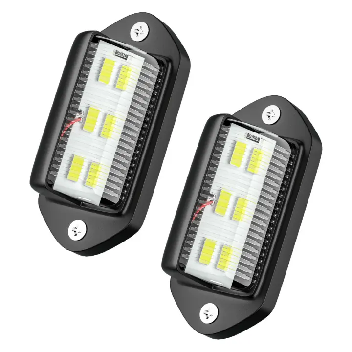 Luz de Matrícula de Carro de 6 LED, Luz trasera para remolque de Automóvil, Wagon, Pasaje, Luz lateral de 12-24 V (6 piezas) SSIT - 1