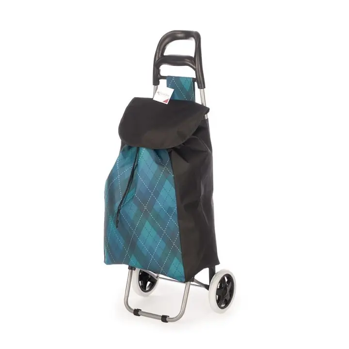 STARLEY-Carro compra 2 ruedas rombos verde,rombos Rojo,Peso maximo: 20 kg - 1
