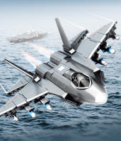 SEMBO Avión De Combate Basado En Portaviones Kit De Construcción De Bloques Para Niños Modelos Militares De Avión Armatos Juguetes Regalos - details 1