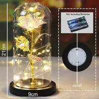 Rosa De Boda Con LED Galaxia Enchanted Con Luz En Domos Regalo De San Valentín Navidad Día De La Madre Belleza Y La Bestia Para Interior - details 3