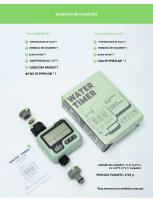 Eshico HCT-322 Timer De Agua Automático Para Jardín Máquina De Riego Digital Inteligente Con Válvula De Soplete Para Uso Exterior Ahorro De Agua Y Tiempo - details 17