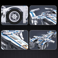 Bloques De Construcción Técnicos 58080 Anime Sprot Car MOC Modelo Future GPX Cyber Formula Regalos De Cumpleaños Y Navidad 596 Piezas - details 2