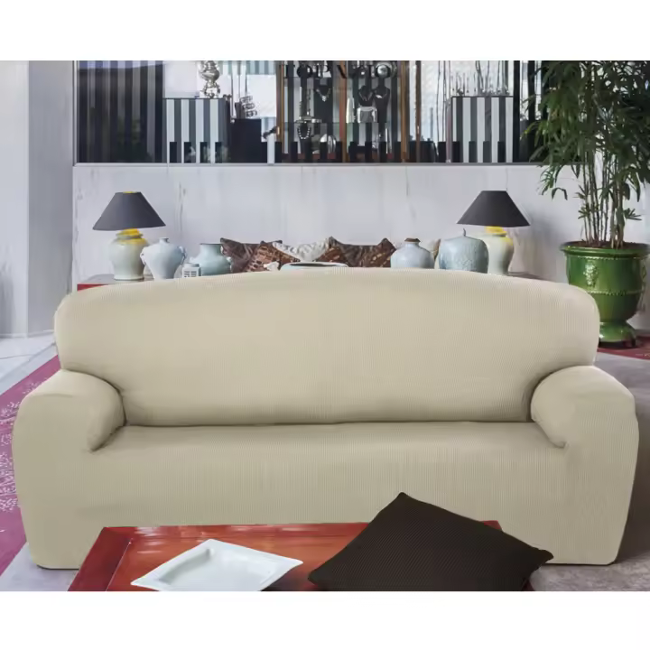 10XDIEZ Funda sofa 3 plazas rustica pocket - Elásticas y resistentes, diseñadas para proteger y renovar tus muebles - 1