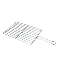 UD - Parrilla Doble para Barbacoa | Rejilla Metálica y Mango Plegable | Ideal para Carne, Pescado y Verduras - details 0