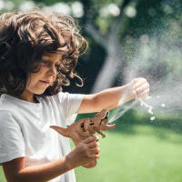Juguete De Agua Con Sprinkler De Dinosaurio Que Balancea La Cabeza Juguetes Para Niños Boy Summer Beach Dino Spray Shooting Pressing Grip - details 7