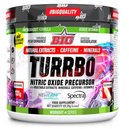 Turrbo de BIG® te ayudará a incrementar de manera óptima los niveles de óxido nítrico -- 150CAPS -- - 1