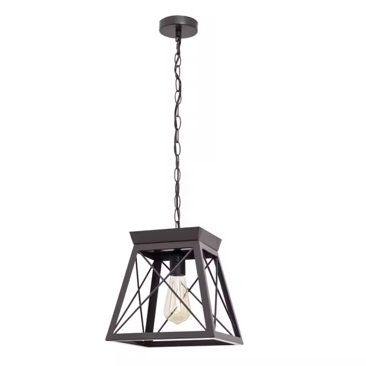 BEL AIR HOME - Lámpara Colgante NARA de Metal 25x25x80cm - 1