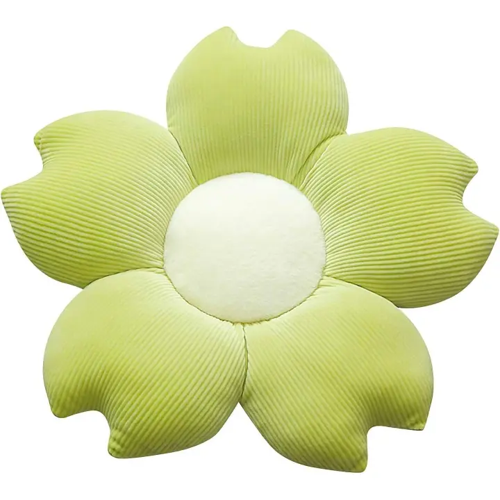 Cojin Flor Cerezo,Flower Pillow Almohada de Flor Cojines Redondos Decoracion,Cojines Florales para Suelo Sillas Sofa Cojín de Silla De Tatami,45*45 cm - 1