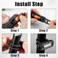Linterna LED Recargable USB Con Clip Para Hombro Y Llavero Luz De Trabajo Para Policía Lámpara Exterior Antigolpes Impermeable Para Camping Senderismo Pesca - details 10
