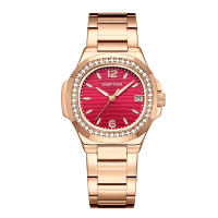 Reloj De Moda Para Mujer 2025 Marca De Lujo Negocios Luminoso Impermeable Cuadrado Calendario Reloj De Pulsera De Cuarzo Para Damas Acero Inoxidable Resistente Al Agua Con Manos Luminosas - details 0