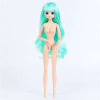 Muñeca De Juguete DIY Con Cabeza De Muñeca De Anime Larga Y Colorida Ojos Estelares Para Niñas Regalo De Vestir Muñeca De 1/6 - details 41