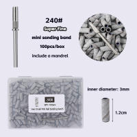 Juego De Bandas De Lijado Para Uñas 50/100PCS 3mm 80/120/180/240 Grit Accesorios Para Manicura Y Peluquería De Uñas - details 10