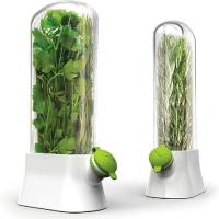 Contenedor De Almacenamiento Para Hierbas KAURIJIA Ecológico Plástico Capacidad 250ml Guarda Frescura De Cilantro Menta Parsley Y Asparagus En Cocina - details 2