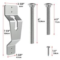 Soporte De Neumático De Reserva Para Coche Accesorios De Remolque Soporte De Pared Para Neumático De Reserva Para Carga De Vehículo Y Camión Material De Acero Inoxidable - details 14