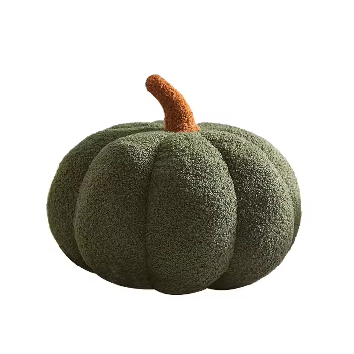 Juguete de calabaza de peluche, cojín de calabaza relleno esponjoso, suave, Acción de Gracias, Halloween, calabaza, cojín decorativo para sofá, juguetes de calabaza [HK] - 1