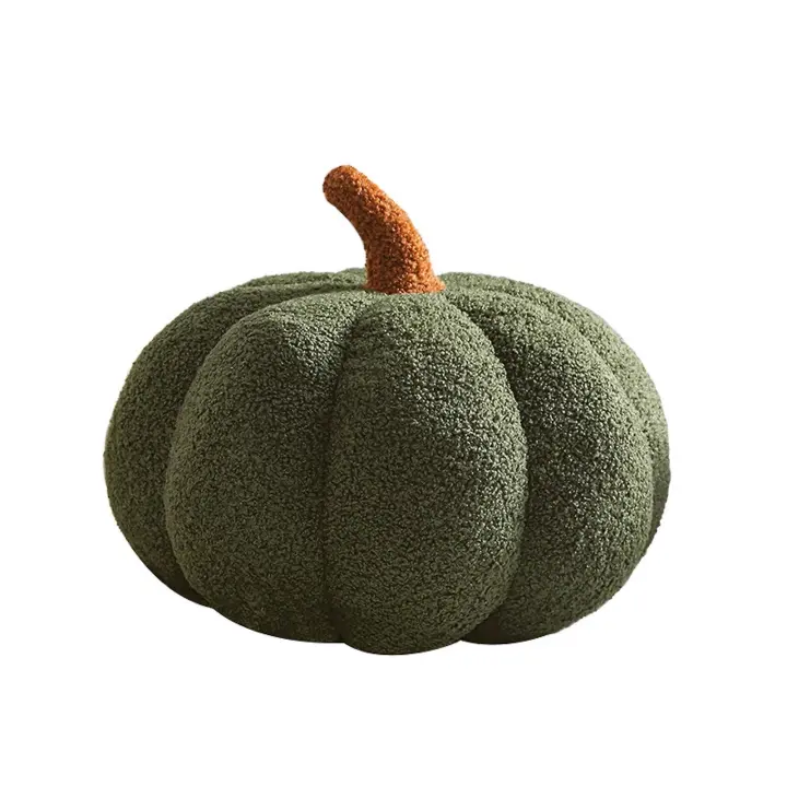 Juguete de calabaza de peluche, cojín de calabaza relleno esponjoso, suave, Acción de Gracias, Halloween, calabaza, cojín decorativo para sofá, juguetes de calabaza [HK] - 1