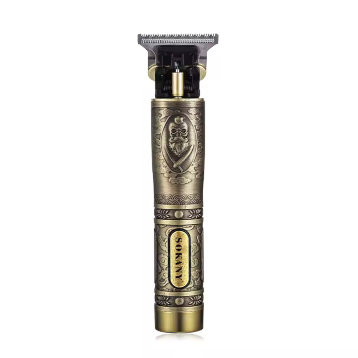 DAM. Recortador de pelo y barba recargable 1200mAh. Diseño ergonómico retro 4,5x6x19 cm - 1