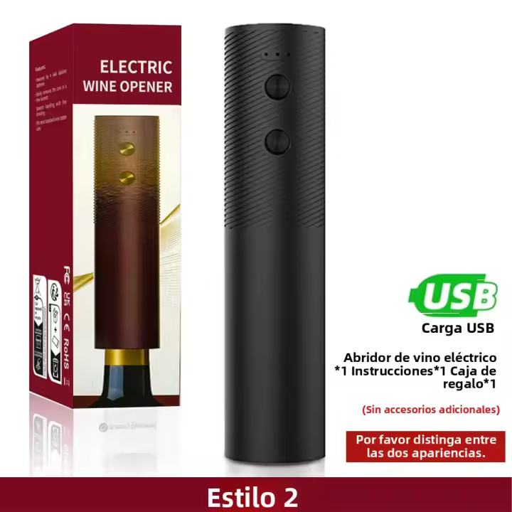 Abreventanas Eléctrico Automático Con Base De Carga Recargable Accesorios De Cocina Herramientas Para Botella De Vino Rojo - 1