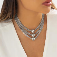 Collar Gótico De Gran Bola Pendente Ingemark Para Mujeres Y Hombres Punk Chunky Cadenas De Clavícula Grunge Joyería Steampunk - details 6