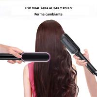 Peine Eléctrico 2 En 1 Secador Y Liso Con Iones Negativos Cepillo De Pelo Cerámico Calentamiento Rápido Para El Cabello - details 3