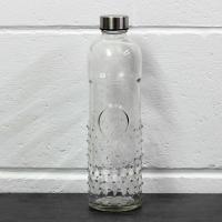 3 Botellas Cristal Vintage 1 litro con Tapa Acero Inoxidable, Sin fuga,s Resistente para Agua Bebidas, Refresco, Botella de Vidrio Decorativa Para Coleccion Cocina Viaje Portable - Urban Living - details 2