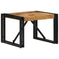 vidaXL Mesa de centro de madera maciza de mango rugosa en dimensiones 100x100x35 cm/100x50x35 cm/80x40x35 cm y más | estructura resistente ideal para salón dormitorio o estudio - details 5