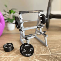 Porta Bolígrafos En Forma De Rack De Squat Divertido Y Único Organizador De Bolígrafos Con Peso Y Barbells Para Gimnasio - details 2