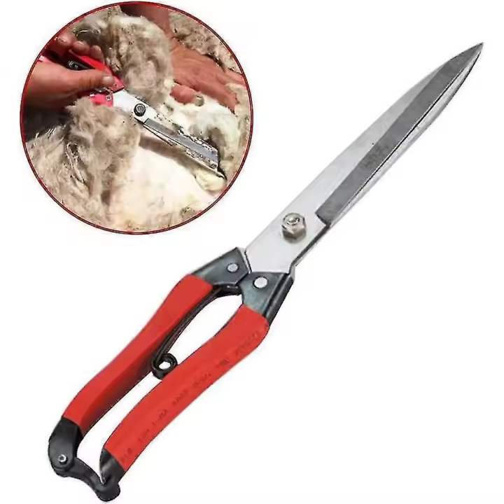 Ovejas Clippers Cortador de lana Herramientas de corte de jardinería Tijeras de primavera Suministros de pelo de corte de mascotas - 1