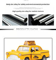 Modelo De Coche De Taxi De Aleación 1:36 Con Sonido Y Luz Juguete De Coche a Escala Metal Para Niños Y Coleccionistas - details 2