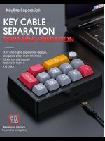 Teclado Mecánico De Juego Con Cable USB 12 Teclas RGB LED Retroiluminación Teclado De Programación Con Pernos Soporte De Macro Una Mano - details 0