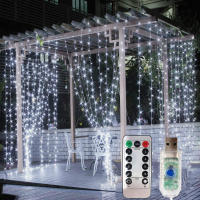 Luces LED Para Decoración Navideña Control Remoto USB 3/4/6M Guirnalda De Boda Luces De Tejado Luz De Bulbo Encantador Para Dormitorio - details 4