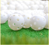 PGM 20pcs Pelotas De Golf Para Practica Interior Huecas Ultra-Ligeros Para Swing Y Putting Entrenamiento Colores Amarillo Y Blanco Aleatorios - details 1